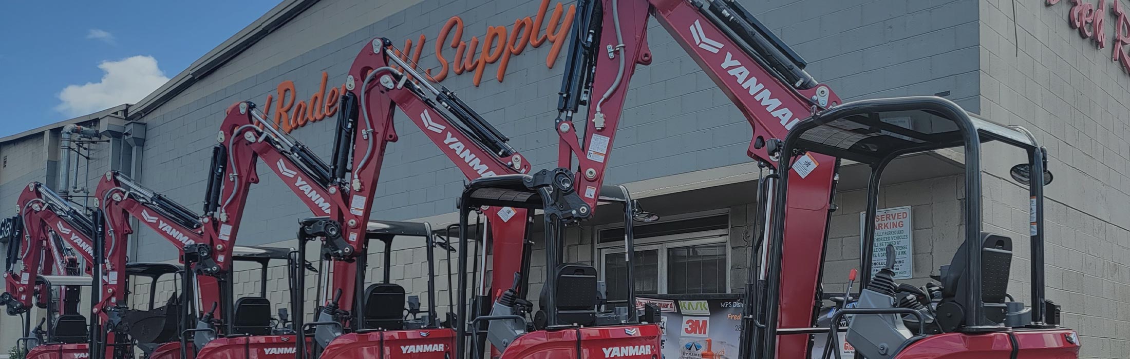 image of excavators lined up