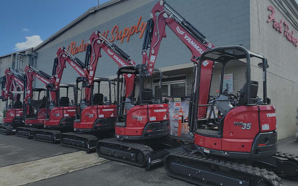 image of excavators from Fred Rader Sales and Rentals