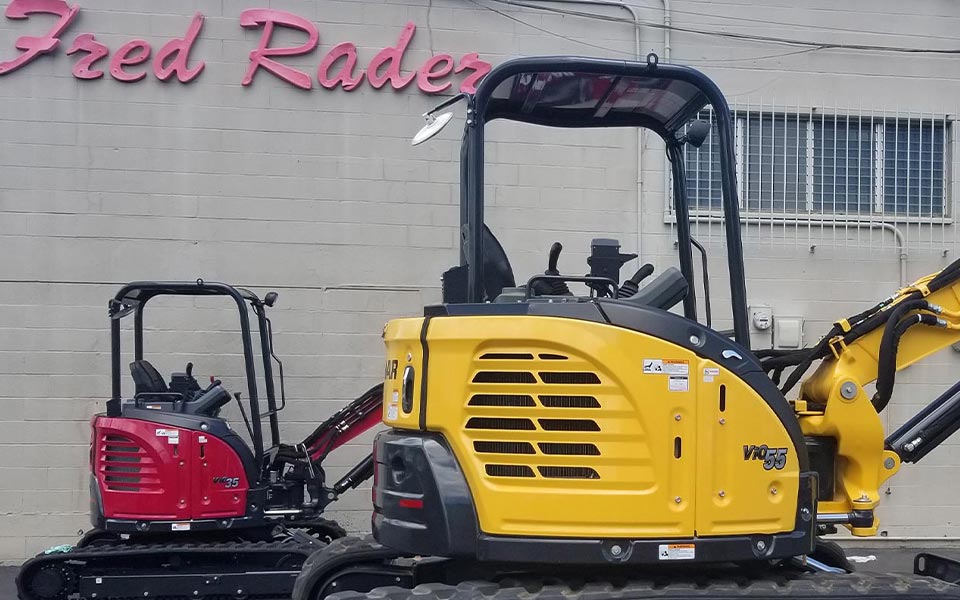 image of excavators from Fred Rader