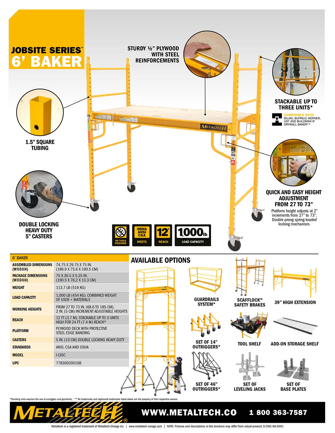 image of Baker scaffold instructions